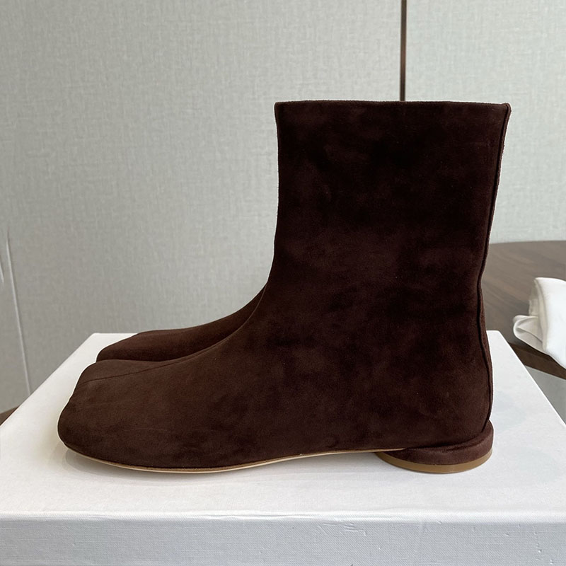 Chelsea Boots Women Suede Flat - Leatherwork Designs review and price